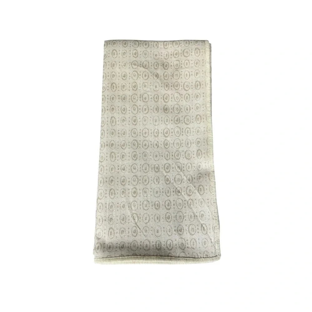 Threshold Cotton Cloth Dinner Napkins Lot of 2 Beige Neutral Pattern 18